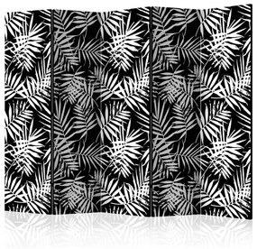 Paravento Black and White Jungle II [Room Dividers]