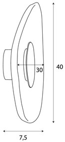MAXLIGHT W0558 - Applique a LED DEUX LED/5W/230V nero