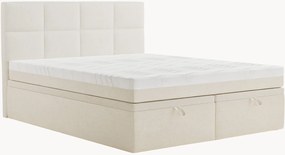 Letto boxspring in ciniglia fatto a mano con contenitore Umage, H3