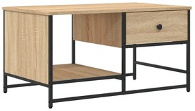 Tavolino salotto rovere sonoma 85,5x51x45 cm legno multistrato