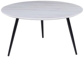 Tavolino da caffè bianco e nero ø 79 cm EFFIE Beliani