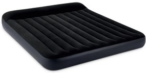 Intex 64144 - Materasso Gonfiabile Dura-Beam Pillow Rest Classic Matrimoniale King, PVC, Nero, 183x203x25 cm