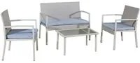 cf set giardino in polyrattan 'eurialo' eurialo - colore grigio 6129759nlm