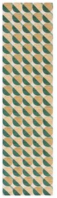 Passatoia giallo-verde 60x230 cm Carlos Circle Geo - Flair Rugs
