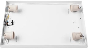 Plafoniera OAK SQUARE 4xE27/15W/230V 45x45 cm quercia