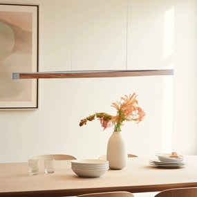 Lampada a sospensione Kiera Quitani, dimmerabile, Legno chiaro, Soggiorno / Sala da pranzo, Legno, Lampada a sospensione