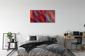 Quadro acrilico Strisce colorate di frattali 100x50 cm