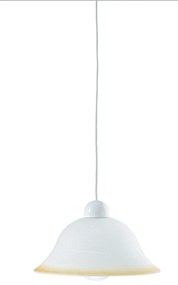 Lampadario Sospensione Settecento Henging Colore Bianco Ambra 60W