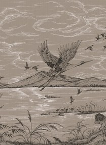Coordonne Wandbild Herons Poetry - Jute