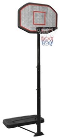 Supporto Per Pallacanestro Nero 258-363 Cm Polietilene /