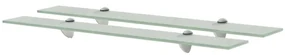 Mensole Galleggianti 2 Pz İn Vetro 70x20 Cm 8 Mm /