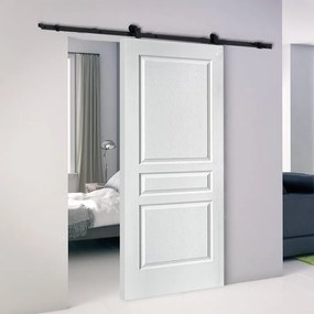 Porta scorrevole Chelsea in mdf bianco, L 93 x H 215 cm, con binario Retro Reversibile