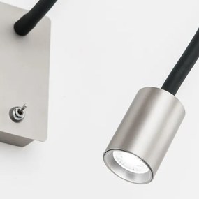 Orion WA 2-1342 - LED Lampada da parete flessibile piccola KURT LED/5W/230V argento