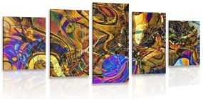 Quadri 5 pezzi – Pieno di arte astratta
