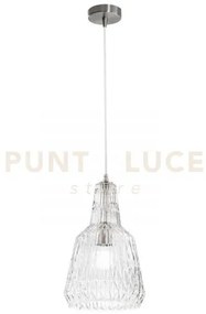 Lampadario a sospensione galway trasparente 1 luce attacco e27 23x1...