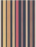 Tapete Carousel Stripe von Cole & Son - Charcoal & Reds