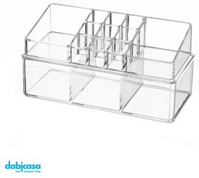 Organizer Per Cosmetici "Quadro" in Plastica Trasparente