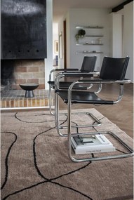 Tappeto marrone in cotone lavabile 140x200 cm Shadow – Mette Ditmer Denmark