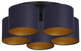 Lampadario a plafone ARDEN 5xE27/60W/230V viola/oro