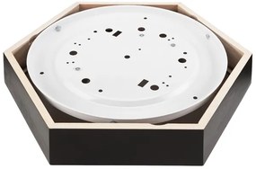 Plafoniera HEX 2xE27/60W/230V diametro 43 cm pino wenge