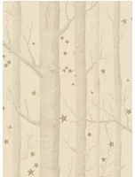 Tapete Woods & Stars von Cole & Son - Buff & Gold