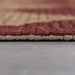 Tappeto color terracotta in misto iuta tessuto a mano 120x170 cm Effie Diamond – Flair Rugs