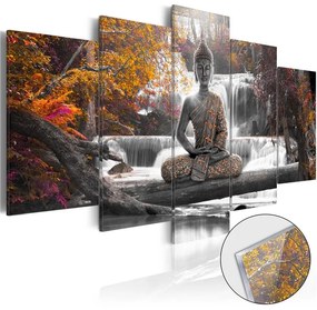 Quadri su vetro acrilico Autumnal Buddha [Glass]