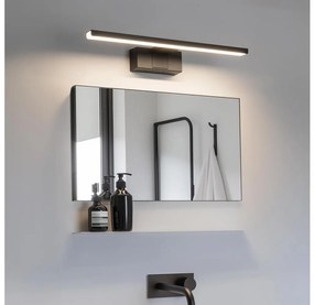 Aigostar - Illuminazione per specchio da bagno a LED 8W/230V 4000K 40 cm IP44 nero