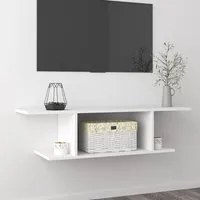 Armadietto a Parete per TV Bianco 103x30x26,5 cm 806980