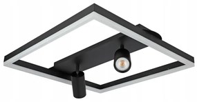 LED Plafoniera LED/38W/230V + 2xGU10/30W nera