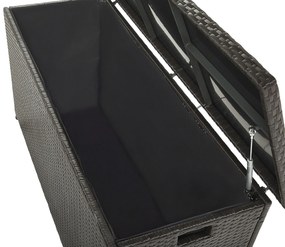 Cesta da giardino rattan marrone 126 x 46 cm MODENA Beliani