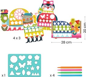 Gioco d'arte - Animali da colorare secondo il modello