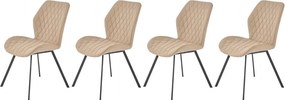 Set di 4 sedie K360 in materiale beige