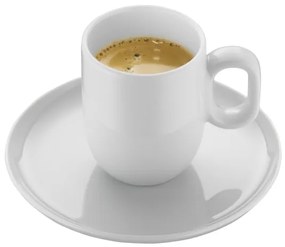 WMF - SET 2x Tazza da espresso con piattino BARISTA bianco