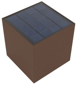 Proiettore Solare LED Marbella Corten 9W- 3000K - 950lm IP65 - Batteria Litio 2600mAh