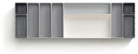 Organizzatore per cassetti variabili grigio Blox - Joseph Joseph