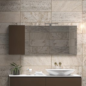 Specchio bagno 155cm pensile contenitore a sinistra | SP-155S - KAMALU