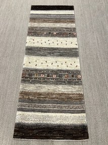 Loribaft Tappeto 70 x 200 Marrone (Iran) Annodato A Mano