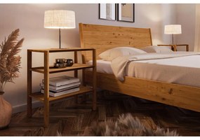 Letto singolo in legno di quercia 90x200 cm in colore naturale Pola - The Beds