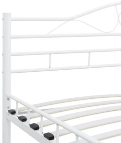 Giroletto bianco in metallo 180x200 cm