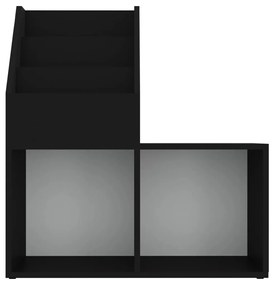 Portariviste per bambini nero 71x30x78,5 cm in truciolato