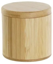 Portasale con Coperchio DKD Home Decor Naturale Bambù 8,5 x 8,5 x 8,5 cm