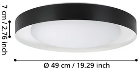 Eglo 99783 - Plafoniera LED dimmerabile LAURITO LED/24W/230V 3000-6500K+ TC