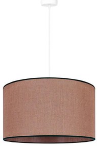 Duolla - Lampadario a sospensione con filo ROLLER 1xE27/15W/230V diametro 40 cm marrone/nero