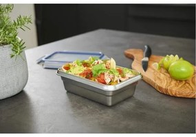 Tefal - Contenitore per alimenti 0,8 l MSEAL STEEL blu/acciaio inossidabile