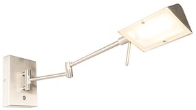 Applique da parete di design in acciaio con LED dimmerabile - Notia