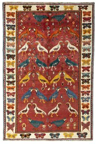 Gabbeh Tappeto 250x160 Rosso (Iran) Annodato A Mano