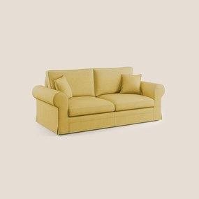 Lady divano classico in piuma d'oca realizzato con tessuto impermeabile T02 giallo