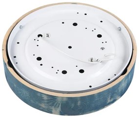 Brilagi - Plafoniera PINO 2xE27/15W/230V pino/blu Ø 37,5 cm