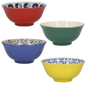 Set di 4 ciotole in ceramica, ø 15 cm - Kitchen Craft
